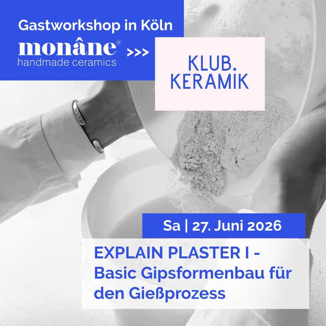 Keramik Workshop Köln – Anmischen von Gips für Gipsformenbau im Kurs EXPLAIN PLASTER I